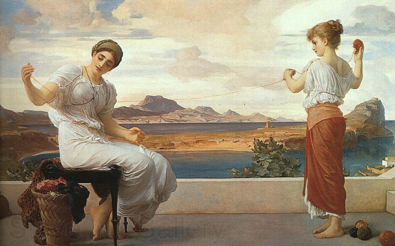 Lord Frederic Leighton Winding the Skein Spain oil painting art